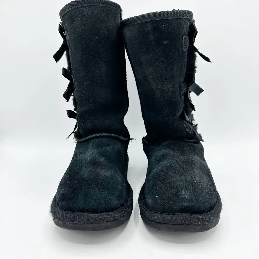Koolaburra by UGG Black Victoria Girls Winter Boots Sz 1‎